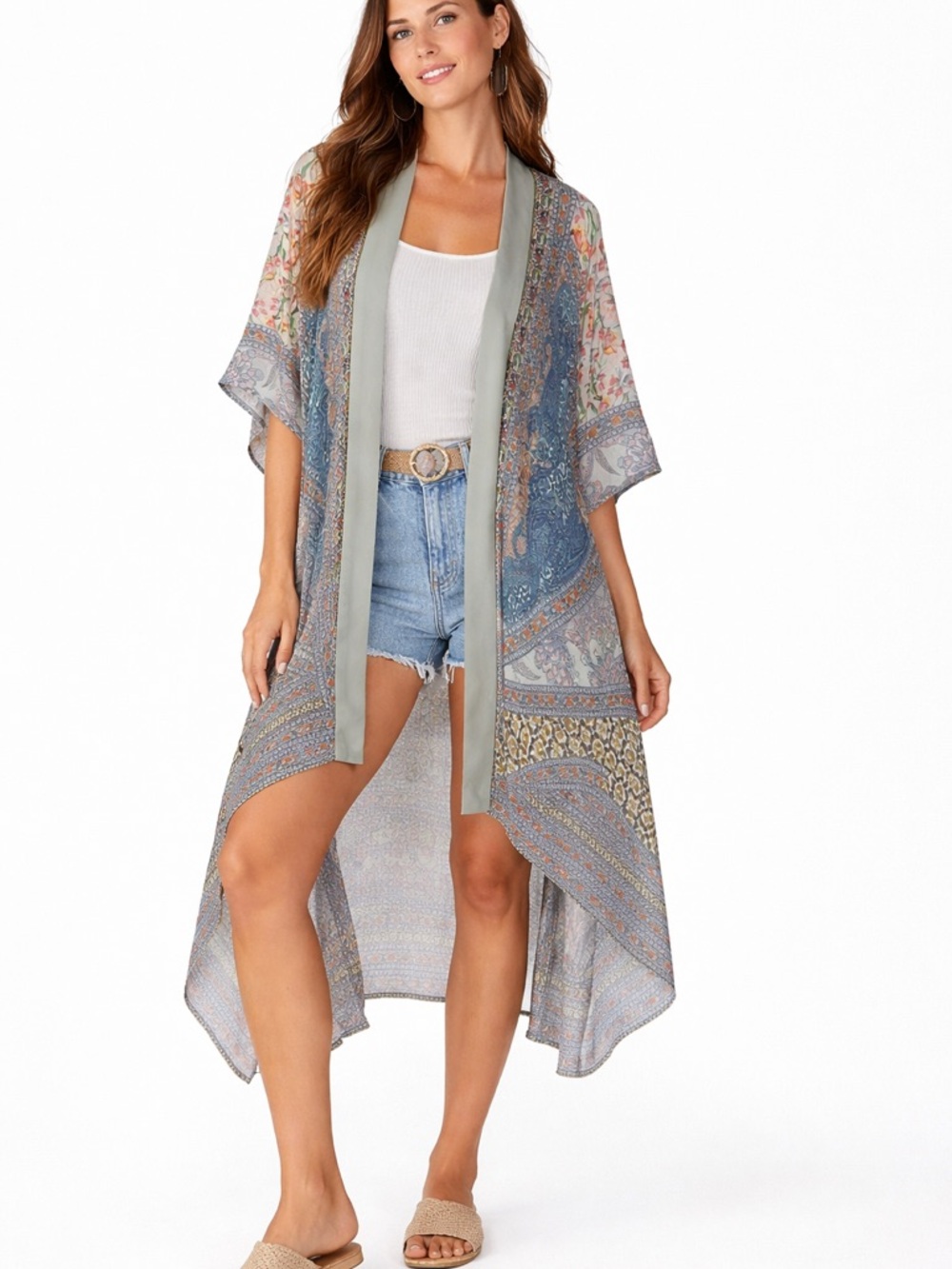Anthropologie bl^nk London Loviana Duster Kimono One Size EUC